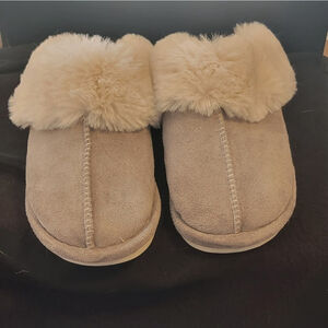 Plush Slippers Grsy Size 38-39
